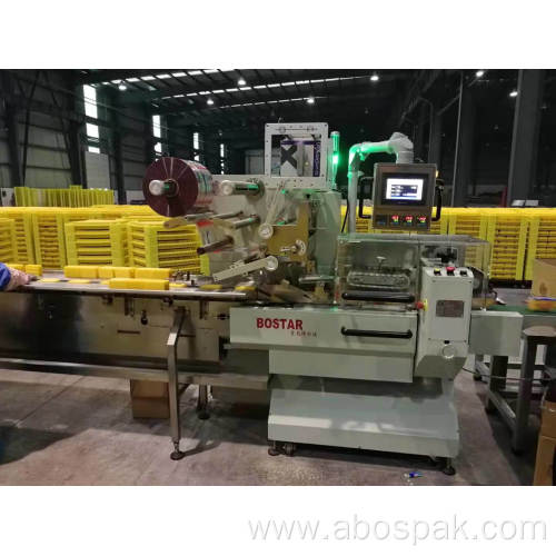 Automatic soap flow wrapping machine